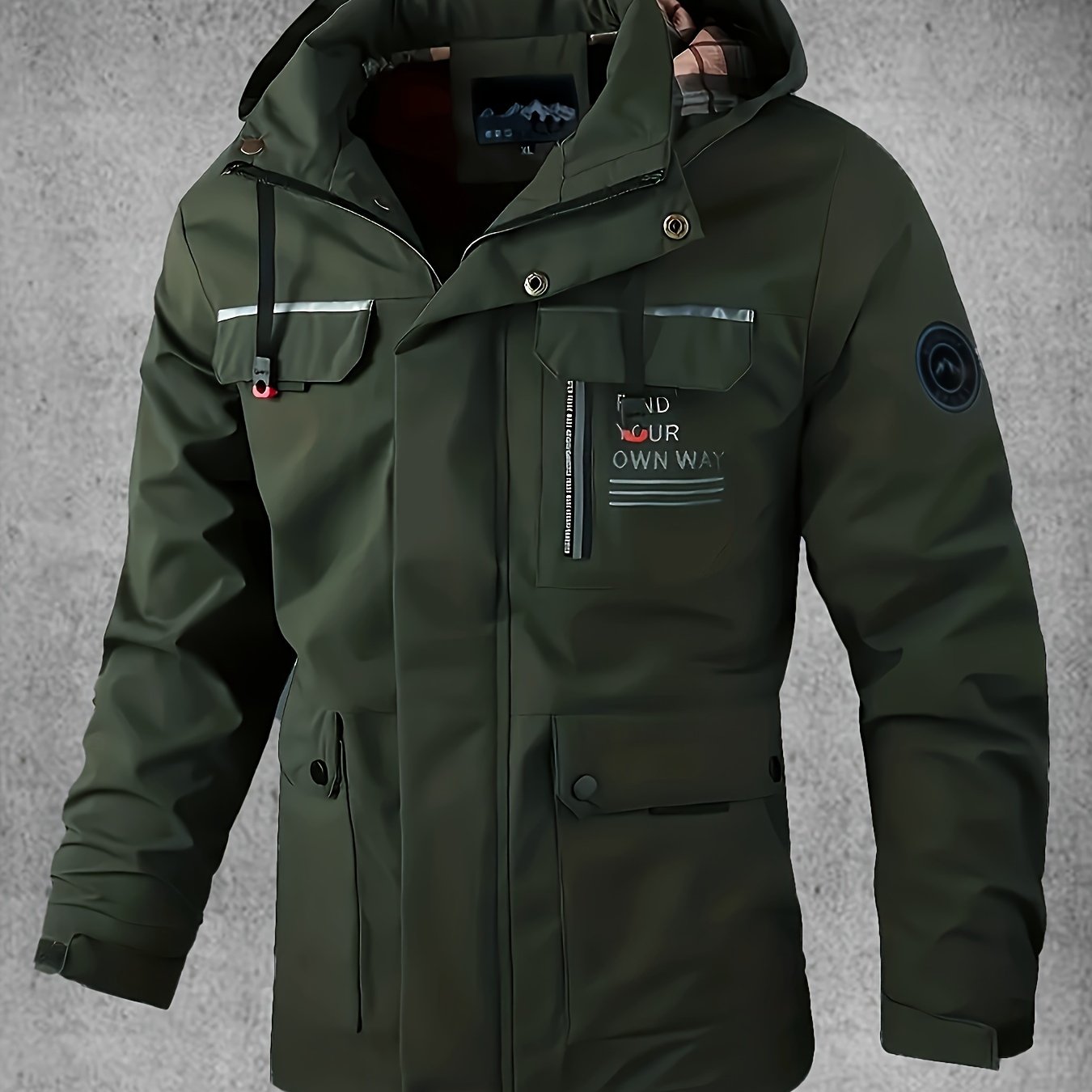 Thijs | Wasserdichter & Winddichter Herren-Softshell-Mantel mit Kapuze und Mehreren Taschen