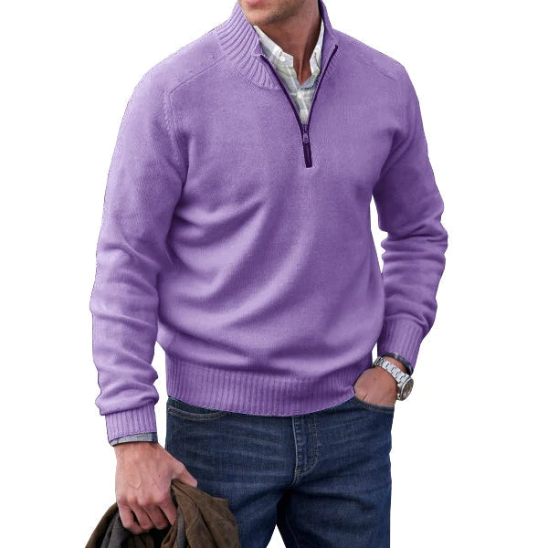 Daan | Herren-Kaschmirpullover mit Reißverschluss