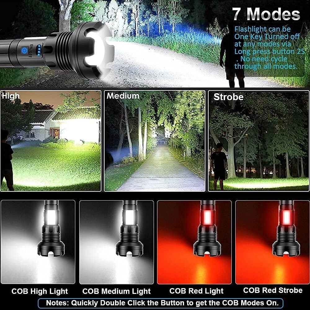 EpicBeam™ - Wiederaufladbare taktische Laser-Taschenlampe.