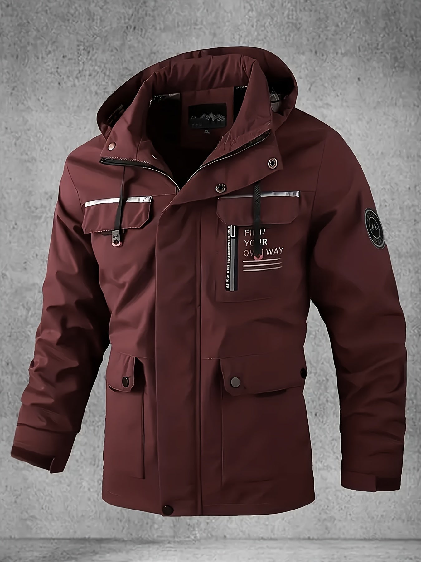 Thijs | Wasserdichter & Winddichter Herren-Softshell-Mantel mit Kapuze und Mehreren Taschen