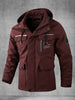 Thijs | Wasserdichter & Winddichter Herren-Softshell-Mantel mit Kapuze und Mehreren Taschen
