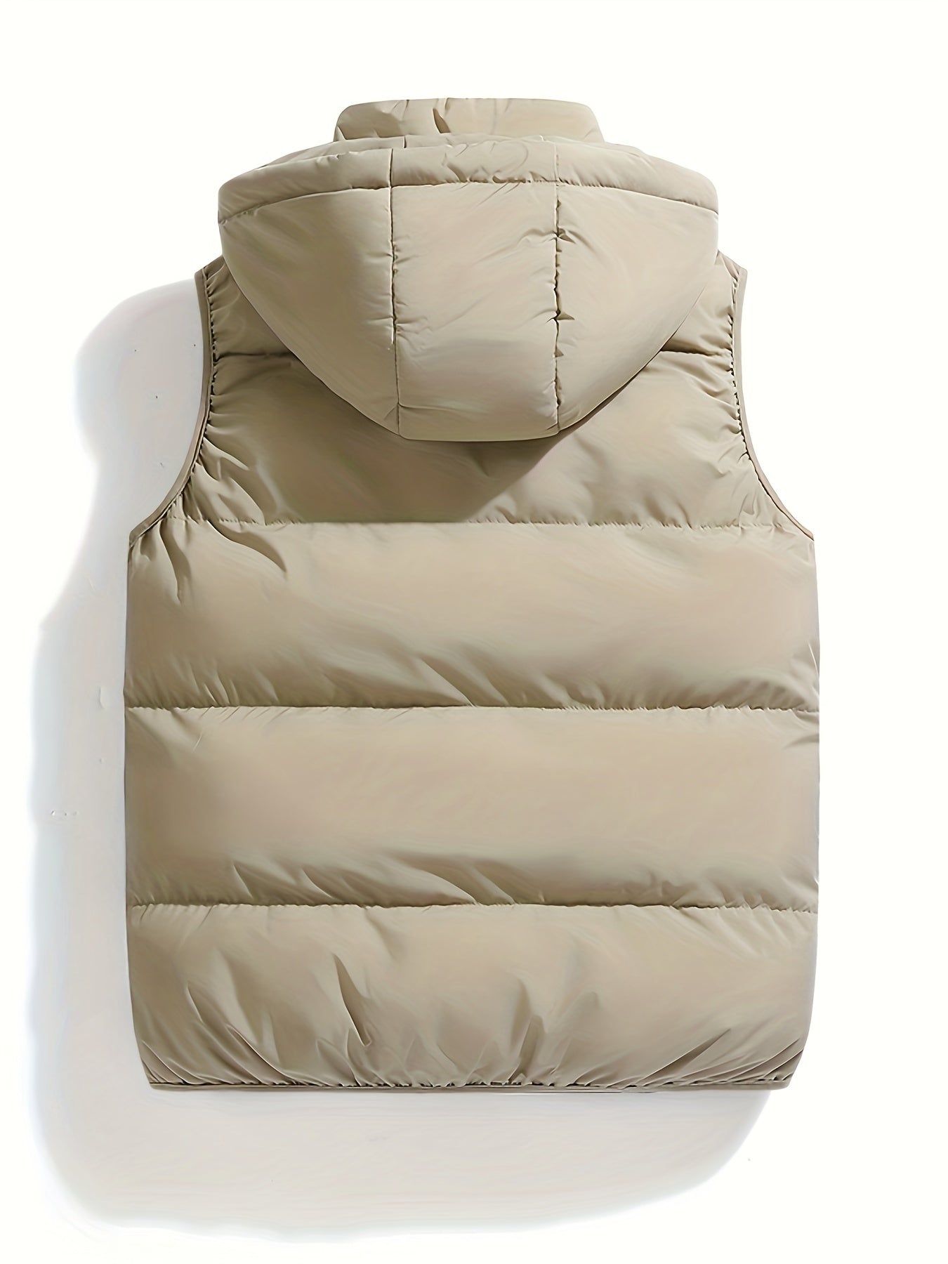 Daan | Warme, gesteppte Herren-Strickjacke mit Stehkragen und Kapuze
