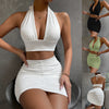 CurveSet™ – 2-teiliges Halter-Top & Minirock-Set für einen sexy Auftritt!
