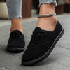Lotte | Bequeme niedrige Canvas-Schnürschuhe