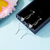 Emma | Schwarze Herz-Design Spiral-Dangle-Ohrringe