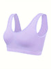 Eva | Set aus 3 einfarbigen Tanktops und nahtlosem Sport-BH