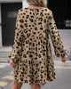 Langes Leopardenkleid