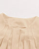 Unifarbenes elegantes Hemd mit Falten