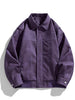 Cas | Herren Casual Kunstlederjacke Mit Klappkragen & Taschen