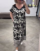 Kurzärmeliges Kleid mit nackten Schultern