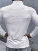 Lars | Slim-fit henley-shirt met halve rits en lange mouwen