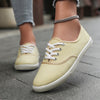 Lotte | Bequeme niedrige Canvas-Schnürschuhe