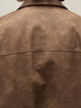 Bram | Vintage Braun PU-Jacke Mit Lockerer Passform