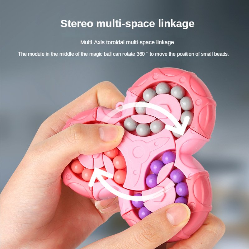 PuzzleSpinner™ - Der innovative 2-in-1 Zauberwürfel und Magische Bohnen Kreisel.