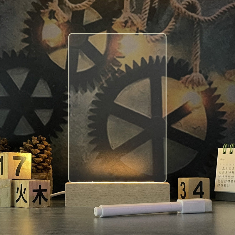 GlowNote™ – Die kreative LED-Nachttischlampe mit beschreibbarem Notizboard