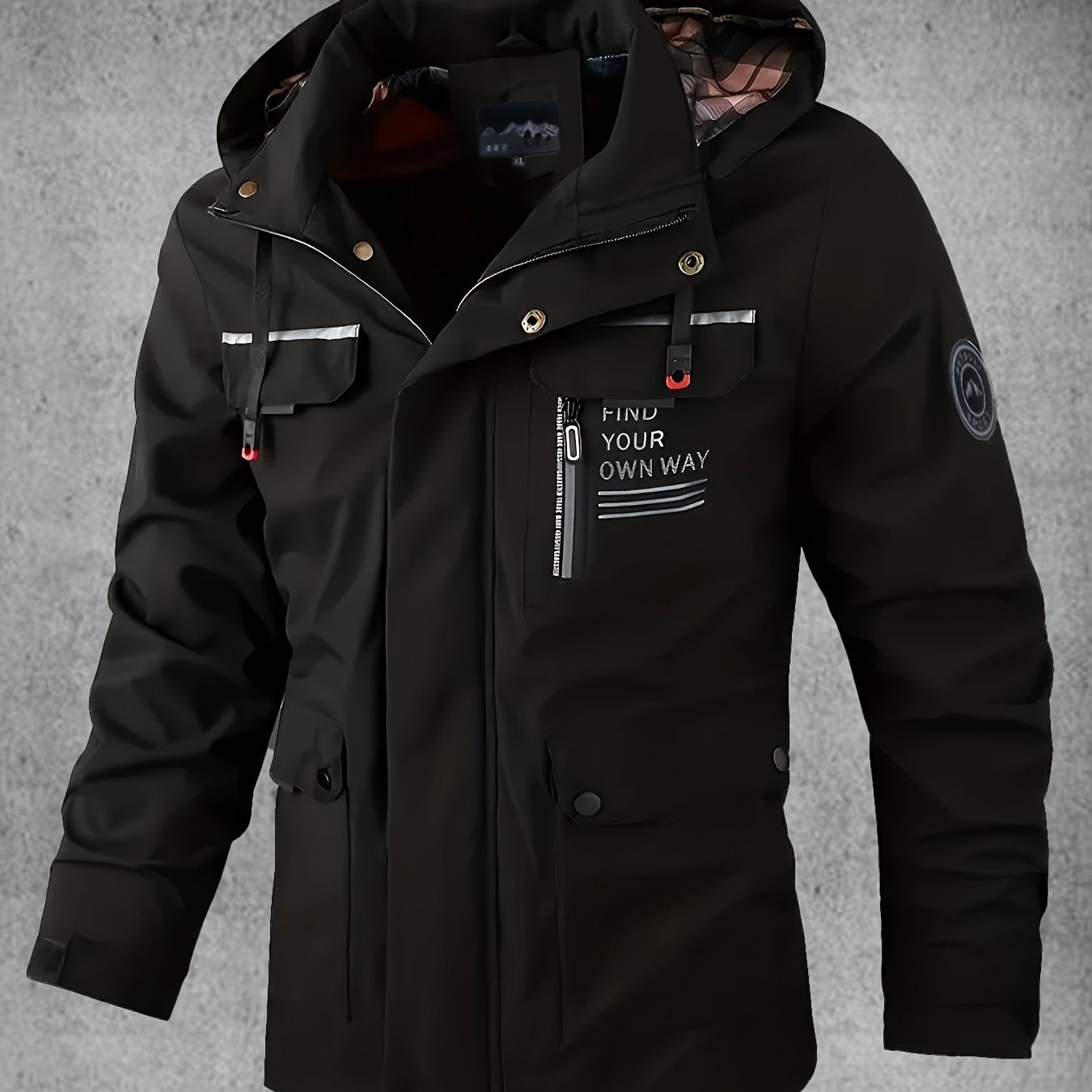 Thijs | Wasserdichter & Winddichter Herren-Softshell-Mantel mit Kapuze und Mehreren Taschen