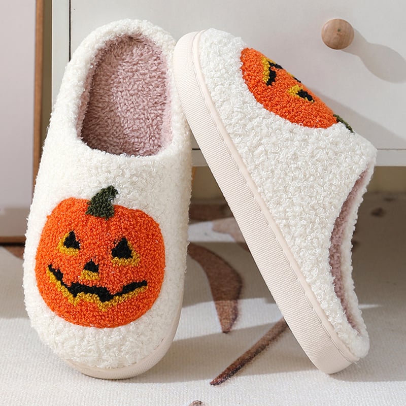 PumpkinPaws™ - Kuschelige Halloween-Pantoffeln mit Kürbismotiv für Männer und Frauen.