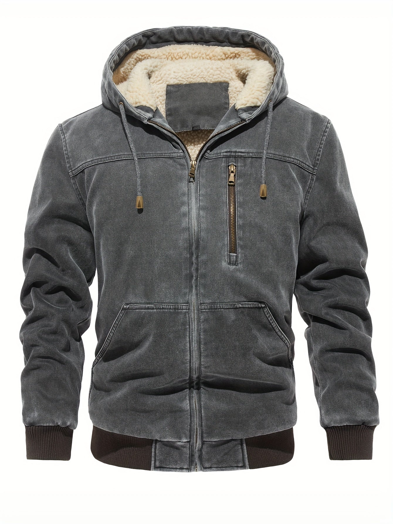 Tom | Abgenutzte Softshelljacke mit Kapuze