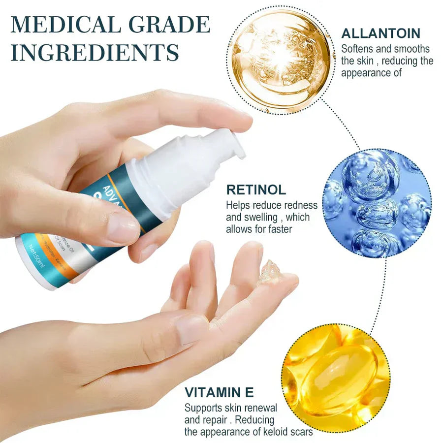 DermaGlow™ Narbenpflege-Gel | glattere, strahlendere Haut jeden Tag