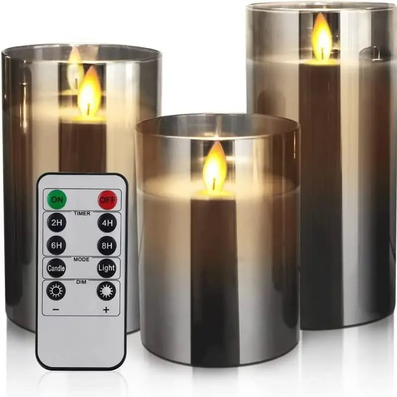 SereniGlow™   Realistisches flammenloses Kerzenset