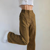 Sandra - patchwork corduroy broek met vintagelook