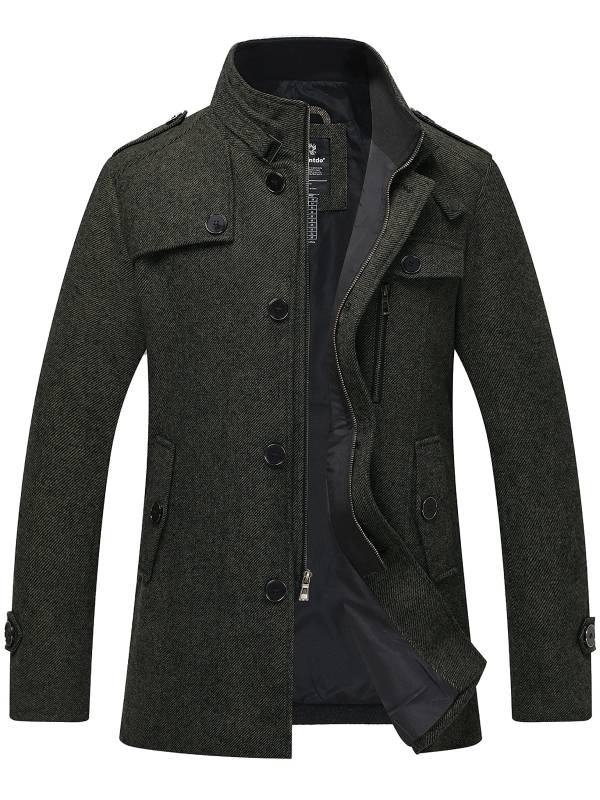 Jan | Herrenjacke aus Wollmischung mit Stehkragen