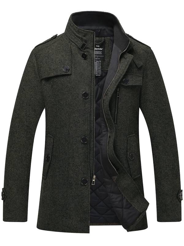 Jan | Herrenjacke aus Wollmischung mit Stehkragen