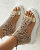 ComfyKnit™ - Stylische gestrickte Sandalen für den ultimativen Sommerkomfort.