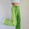 Sandra - patchwork corduroy broek met vintagelook