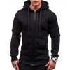 Lars | Winddichter Herren-Kapuzenpullover mit Reißverschluss und Kordeln aus Fleece