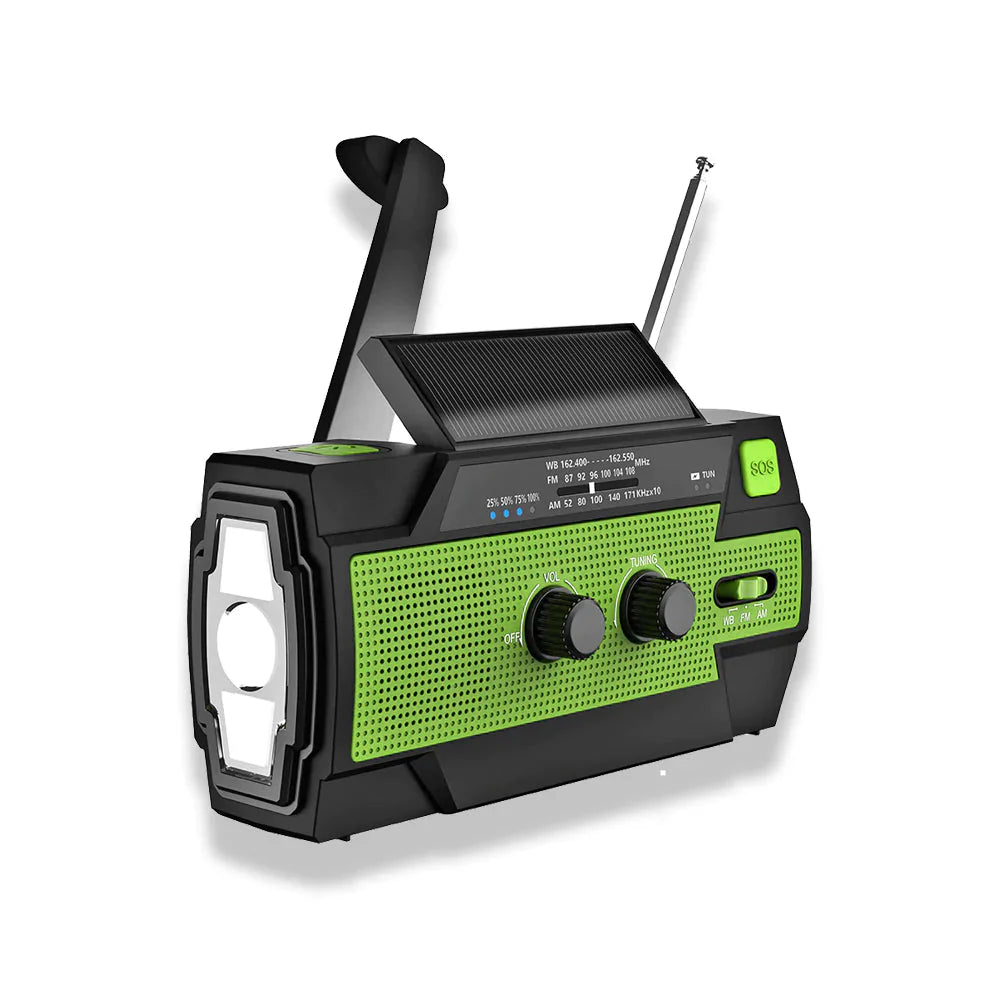 RescueWave™ - Bleiben Sie vorbereitet mit dem Solar-Notfallradio.