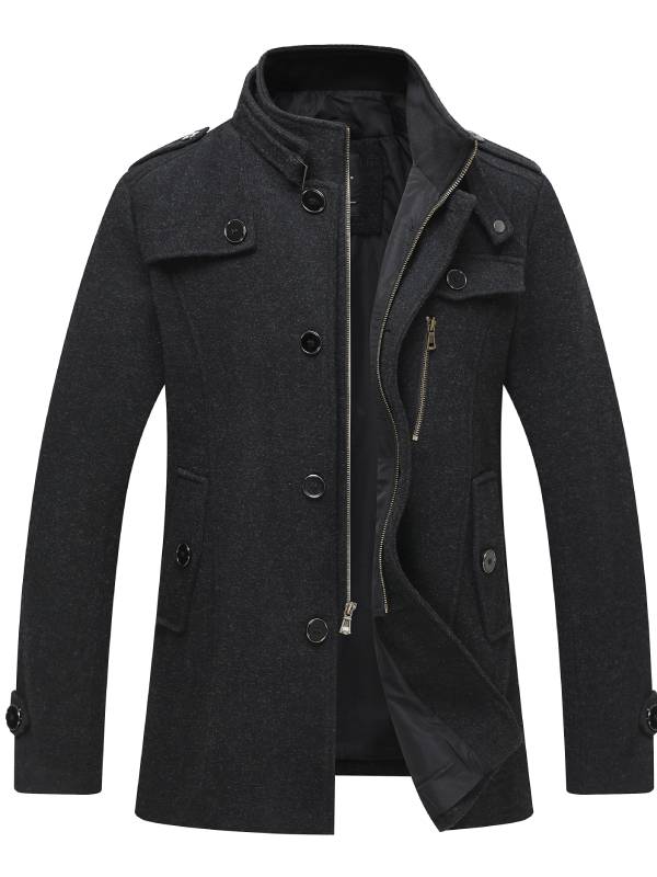 Jan | Herrenjacke aus Wollmischung mit Stehkragen