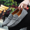 Luca | Rutschfeste Italienische Herren-Slipper aus Wildleder und Gummi