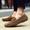 Luca | Rutschfeste Italienische Herren-Slipper aus Wildleder und Gummi
