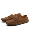 Luca | Rutschfeste Italienische Herren-Slipper aus Wildleder und Gummi