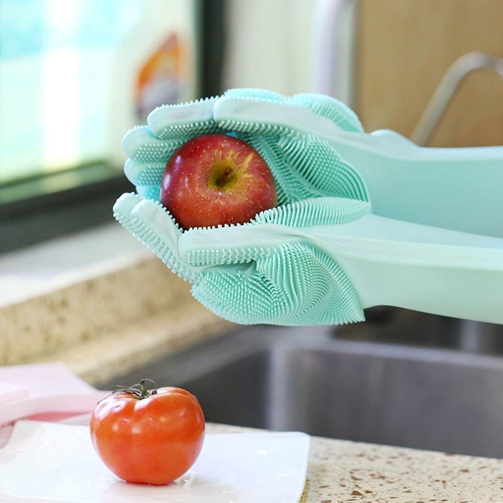 ScrubGlove™ - Die 2-in-1 Silikon-Spülschrubber-Handschuhe