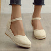 Eva | Espadrilles aus Canvas mit Knöchelriemen