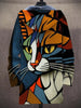Ivaan | Herren-T-Shirt Im Katzen-Stil