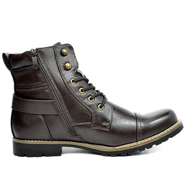 Jesse | Herren Lederstiefel mit Doppelreißverschluss
