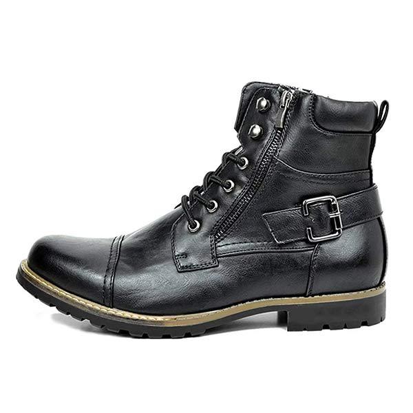 Jesse | Herren Lederstiefel mit Doppelreißverschluss