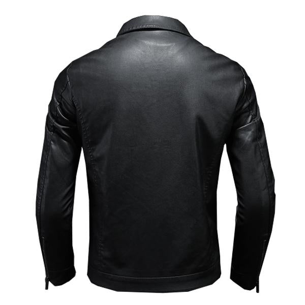 Jasper | Leder-Bikerjacke Mit Reißverschluss Und Brusttaschen