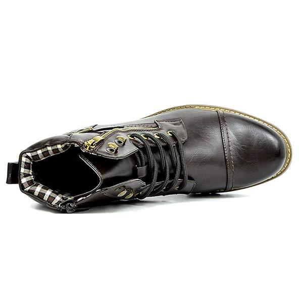 Jesse | Herren Lederstiefel mit Doppelreißverschluss
