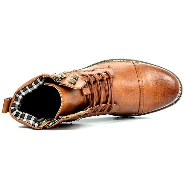 Jesse | Herren Lederstiefel mit Doppelreißverschluss