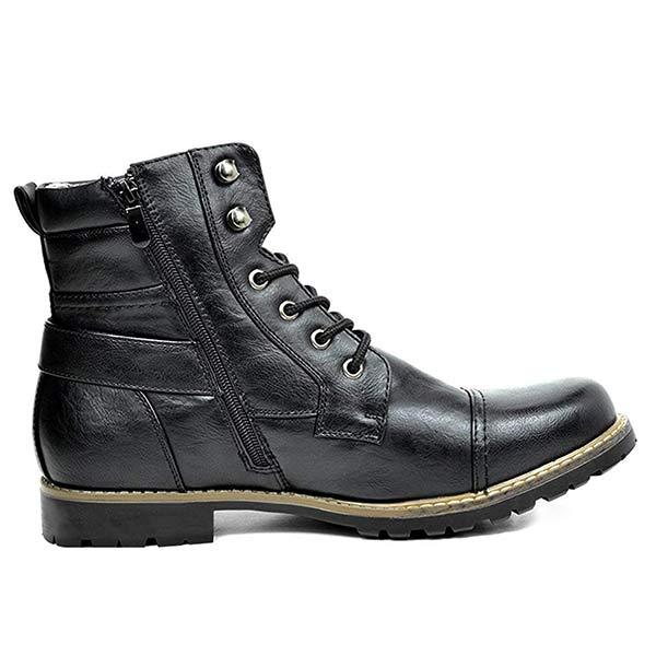 Jesse | Herren Lederstiefel mit Doppelreißverschluss