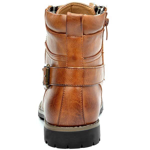 Jesse | Herren Lederstiefel mit Doppelreißverschluss