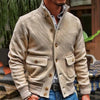 Herrenjacke Mit Stehkragen, Einfarbig