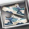 Finn | Kunstinspirierte Blau-Weiße Herrenschuhe