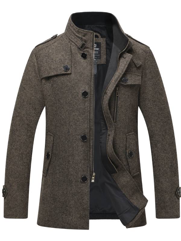 Jan | Herrenjacke aus Wollmischung mit Stehkragen