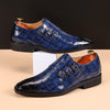 Sebastiaan | Krokodilleder Business-Schuhe mit Dreifacher Schnalle