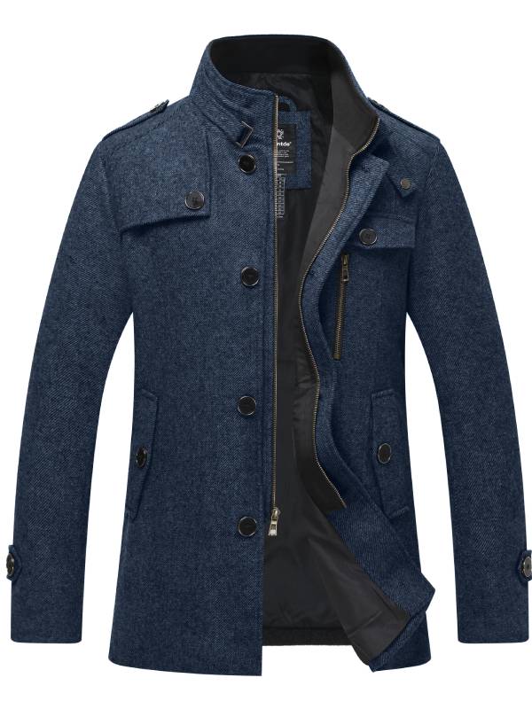 Jan | Herrenjacke aus Wollmischung mit Stehkragen
